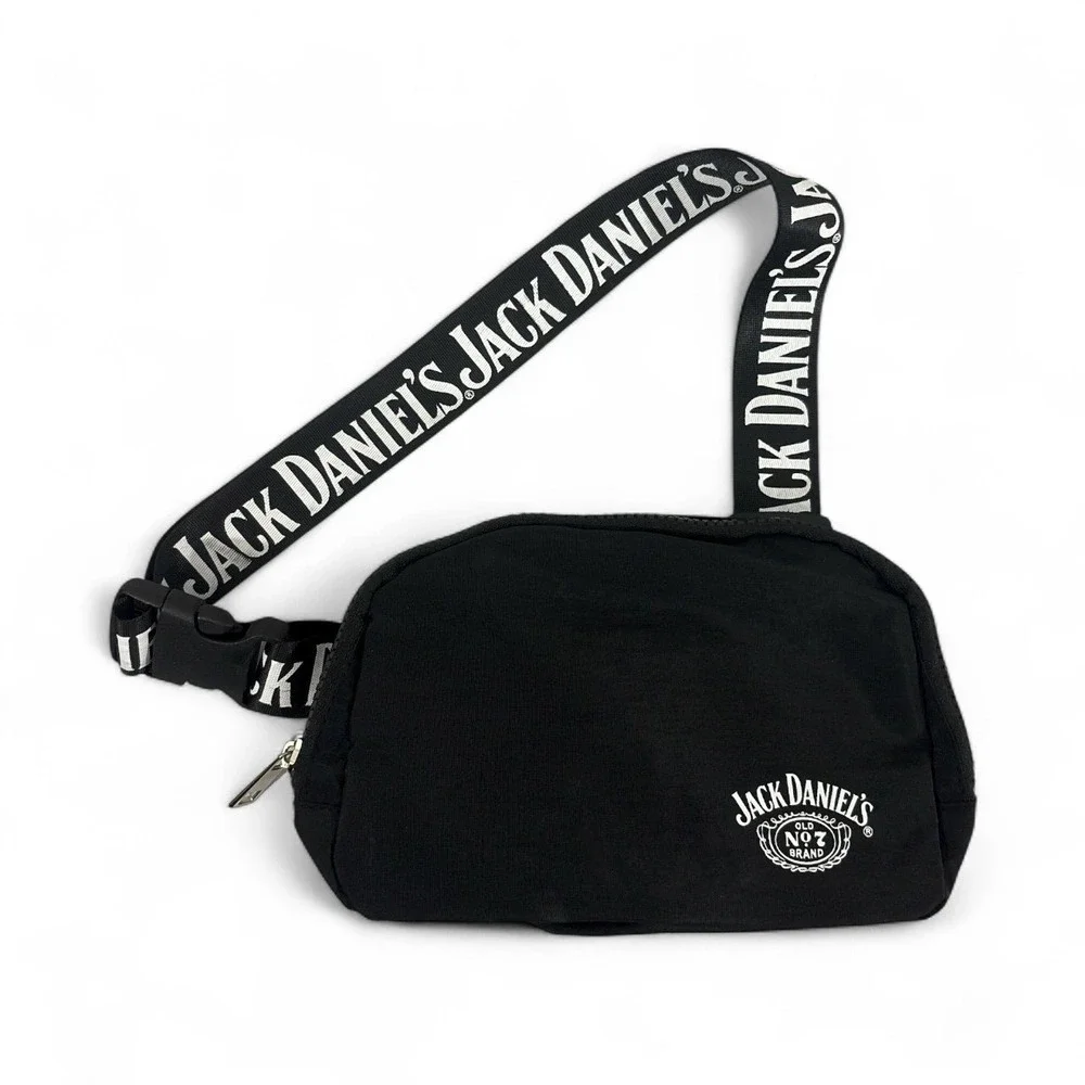 Jack Daniels Fanny pack / bum‎ bag black and white